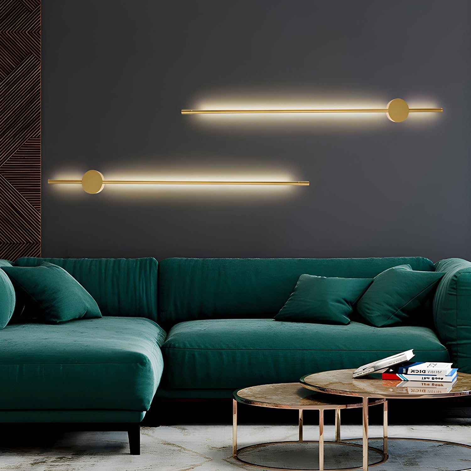 Applique murale LED linéaire en dorée - Light Deco