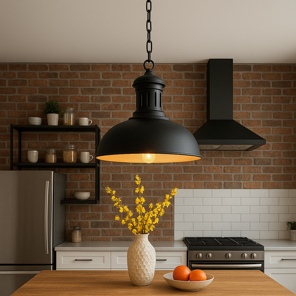 Suspension Cuisine au style industriel moderne