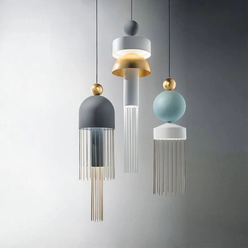 Pack de 3 suspensions Totem créative au design moderne