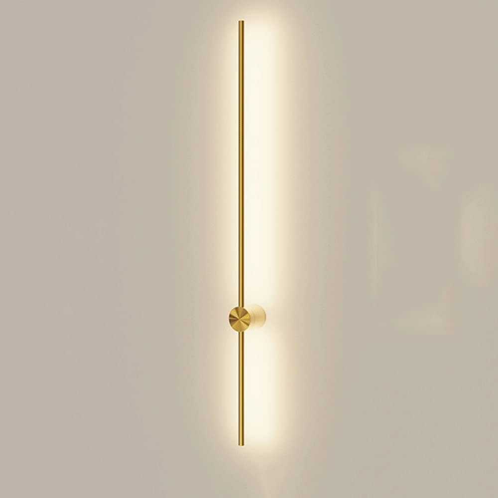 Applique murale LED linéaire en doré