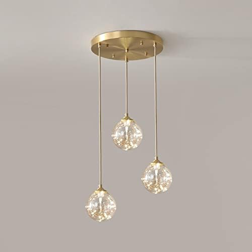 Suspension Luminaire Guirlande Triple avec support rond - Light Deco