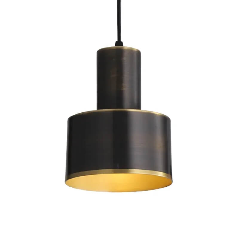 Trois Suspension Tulipe en noire avec support long - Light Deco