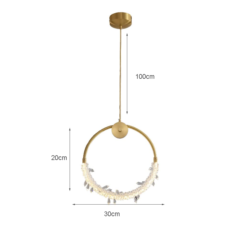 Suspension Luminaire Diamond à mini cristaux en verre et doré - Maroc