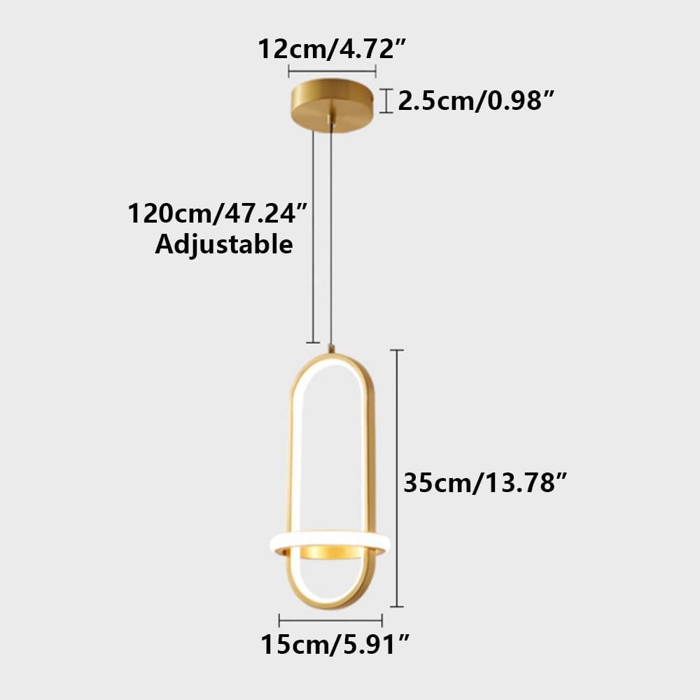 Suspension Led noire ou dorée pour chambre d'enfant