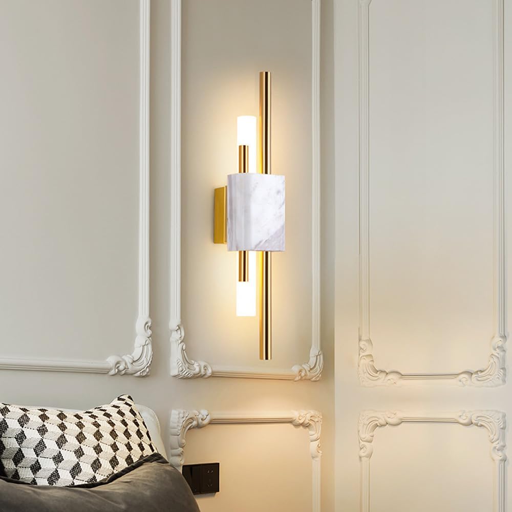 Applique murale en marbre naturel blanc