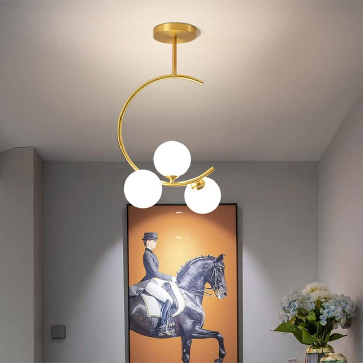 Pack White Ball: Suspension Scarlett + Applique murale Danti