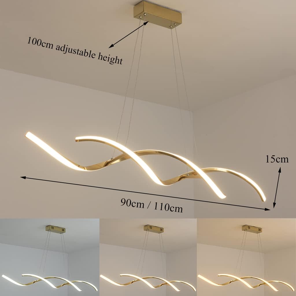 Lustre créatif moderne longiligne rose gold