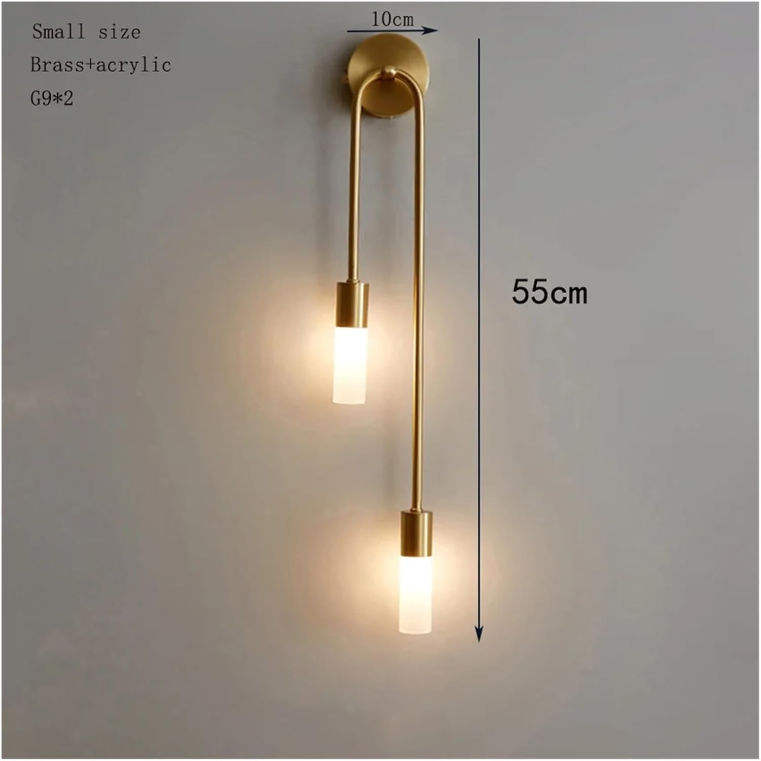 Applique murale laiton pour moulure simple