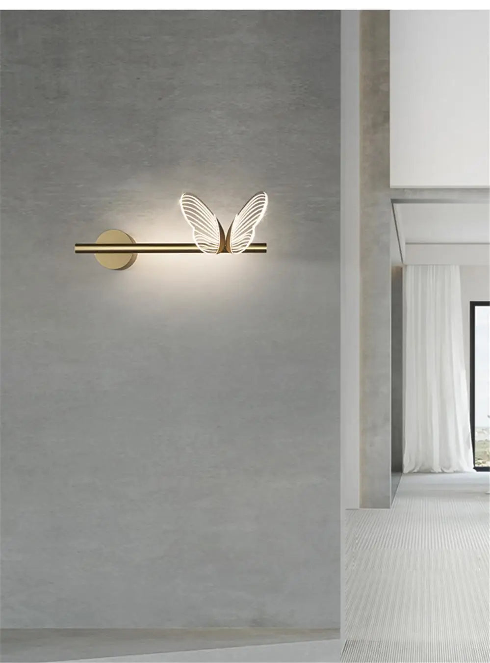 Applique murale Papillon doré - Light Deco