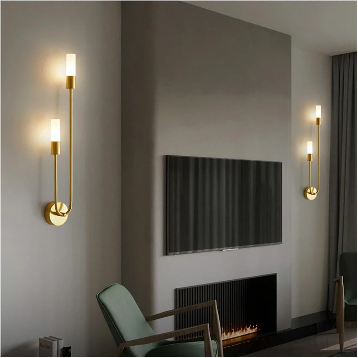 Applique murale laiton pour moulure simple