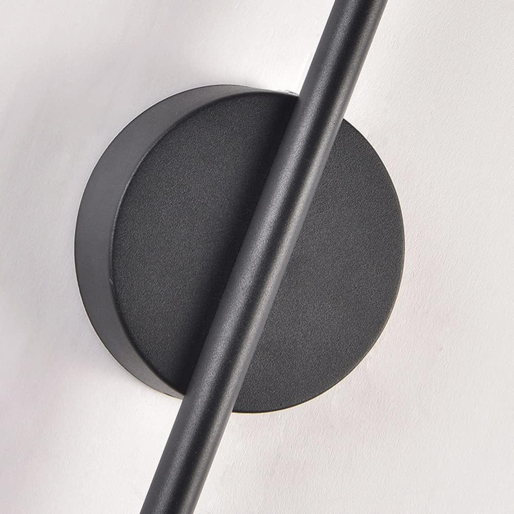 Applique murale noire simple longiligne