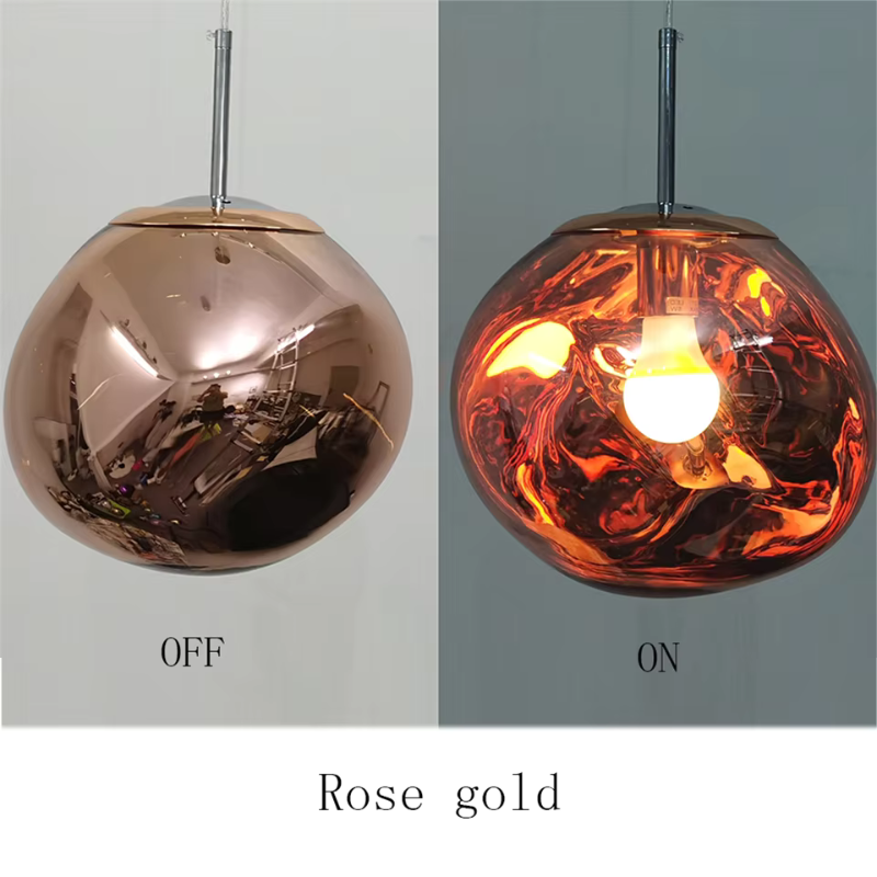Suspension Rose gold à effet miroir