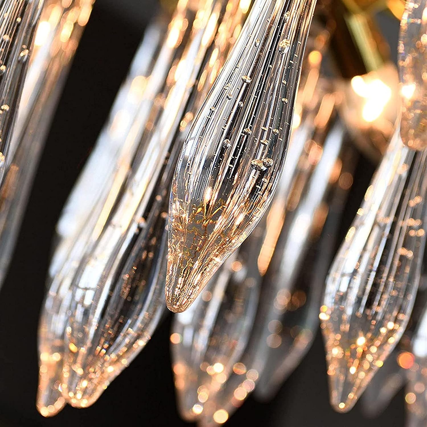 Lustre traditionnel en verre cristallin pour salon marocain