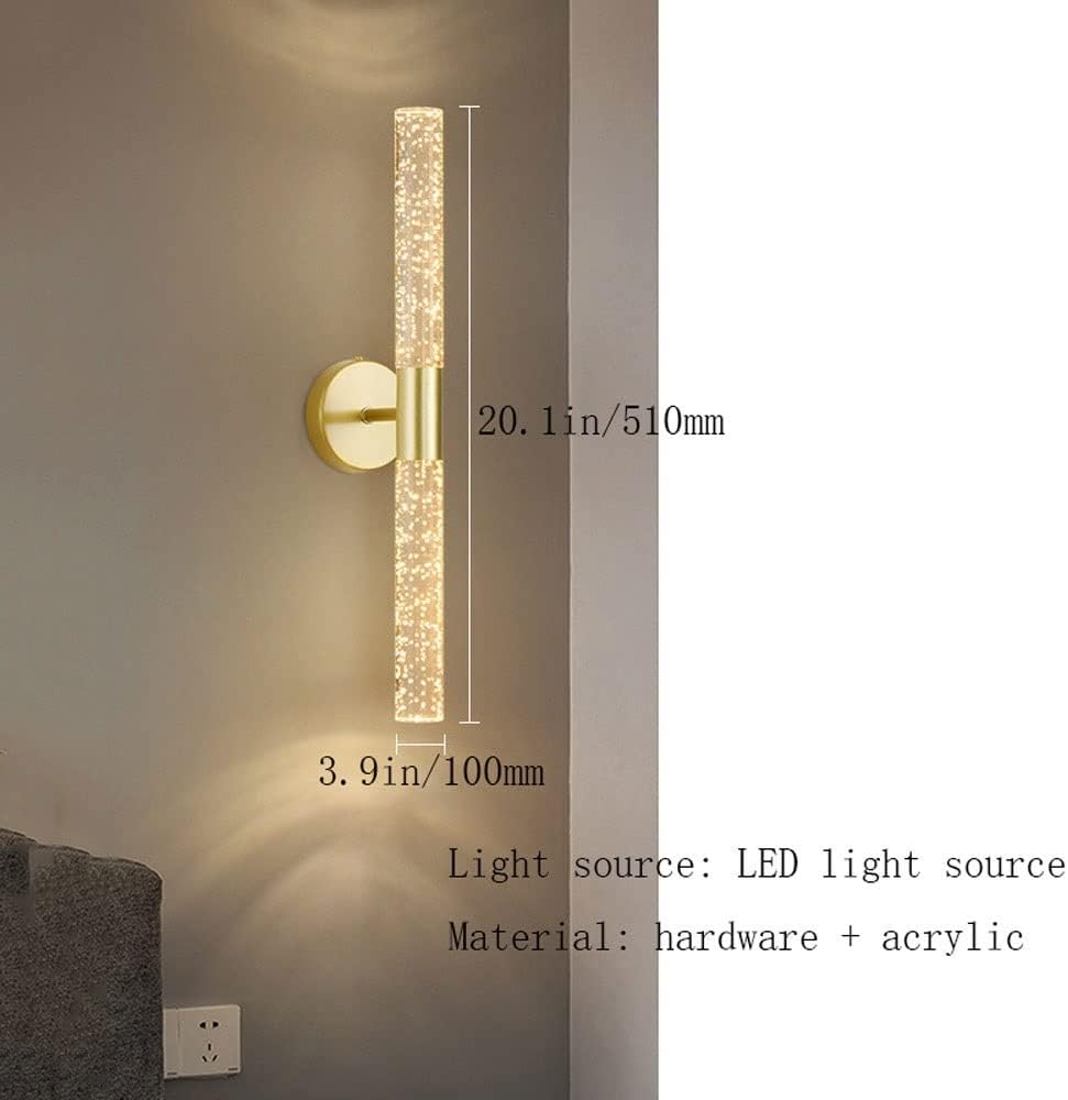 Applique murale dorée et verre moucheté - Light Deco