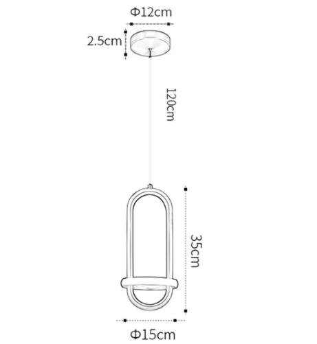 Suspension Led noire ou dorée pour chambre d'enfant