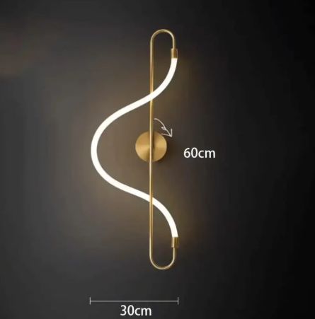 Applique murale Indila en laiton