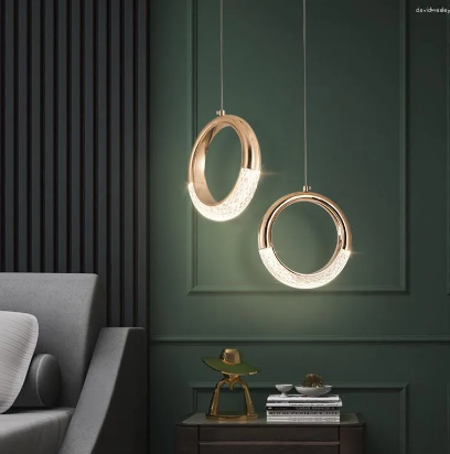 Suspension Croissant & Lune Rose Gold - Light Deco