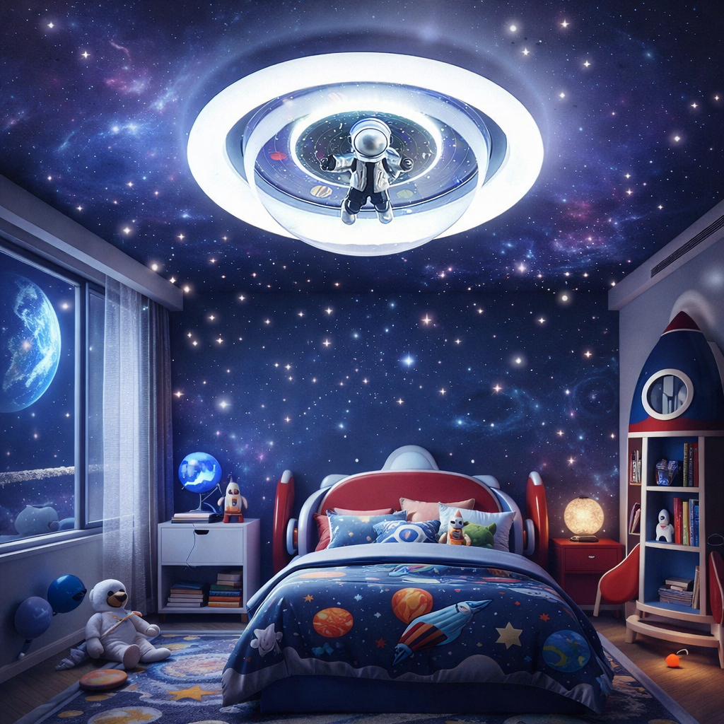 Plafonnier Bleu garçon pour chambre d'enfant
