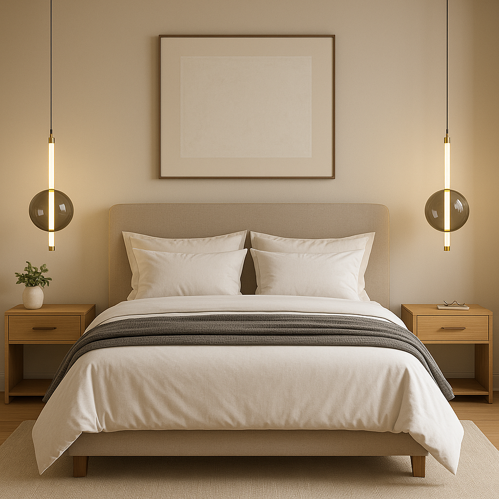 Suspension en verre soufflé moderne