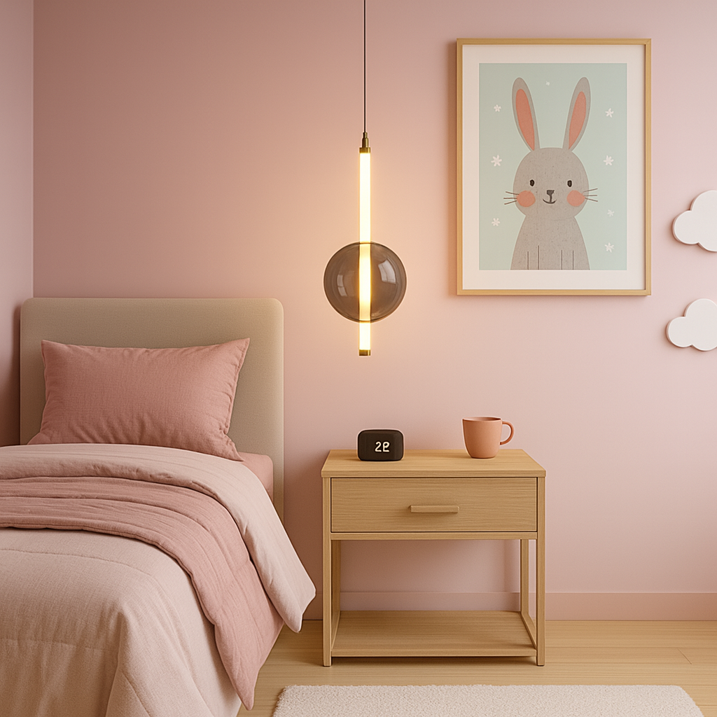 Suspension en verre soufflé moderne