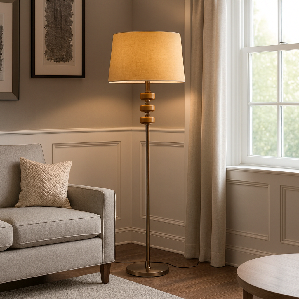 Lampadaire Soft à chapeau au design contemporain