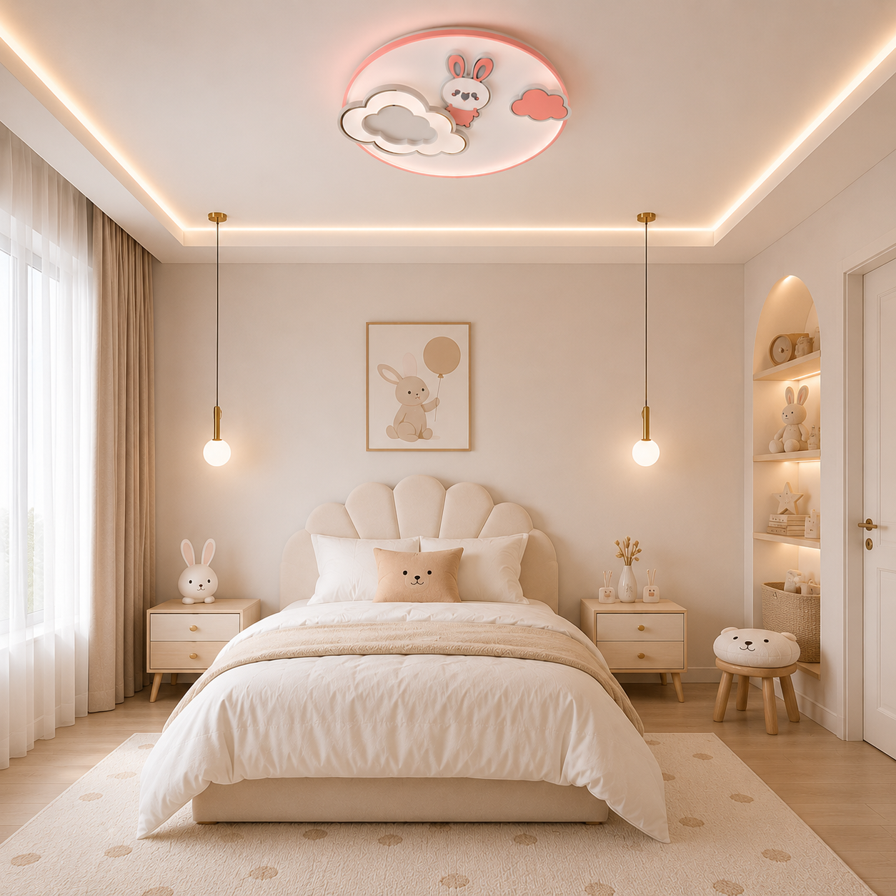 Plafonnier Décoratif Mimi pour Chambre Enfant Fille