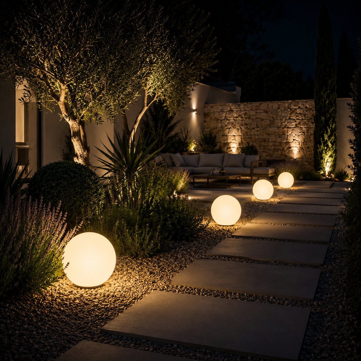 Boule Lumineuse Éclairage Jardin