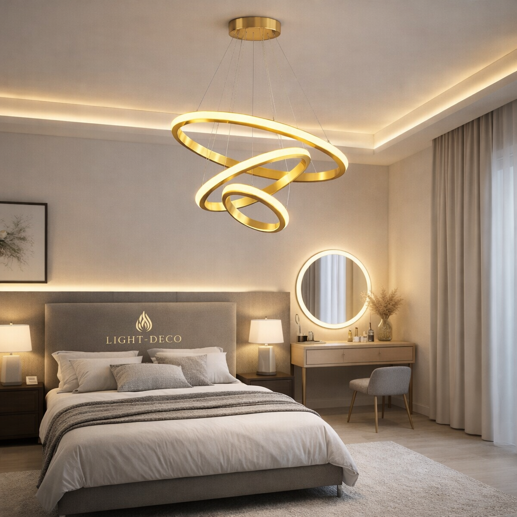 Suspension de chambre ou séjour dorée ou noire