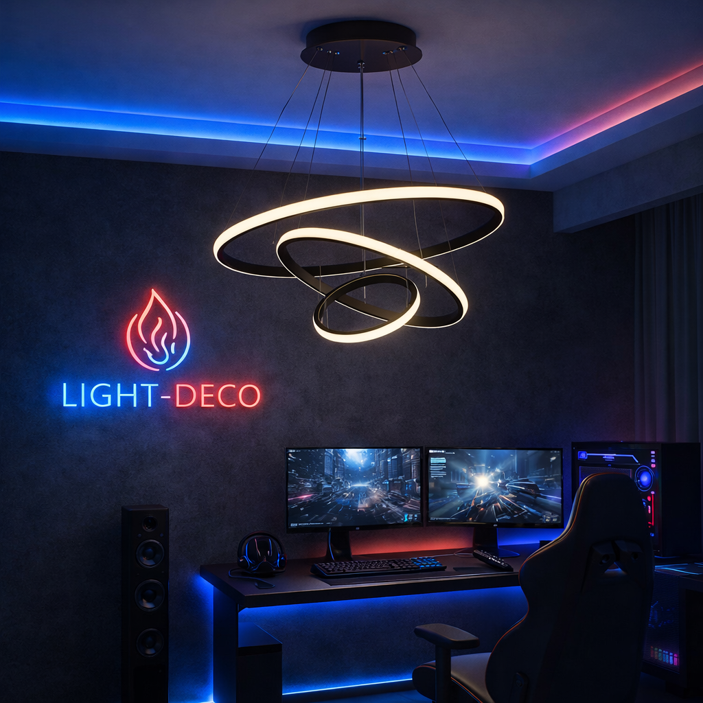 Suspension de chambre ou séjour dorée ou noire