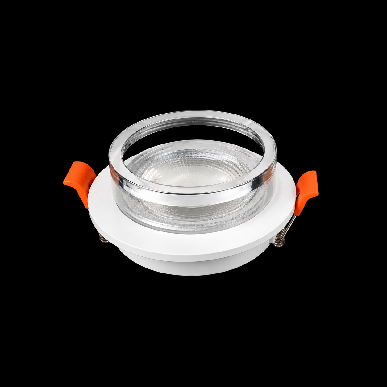 Spot blanc chrome plafond moderne GU10