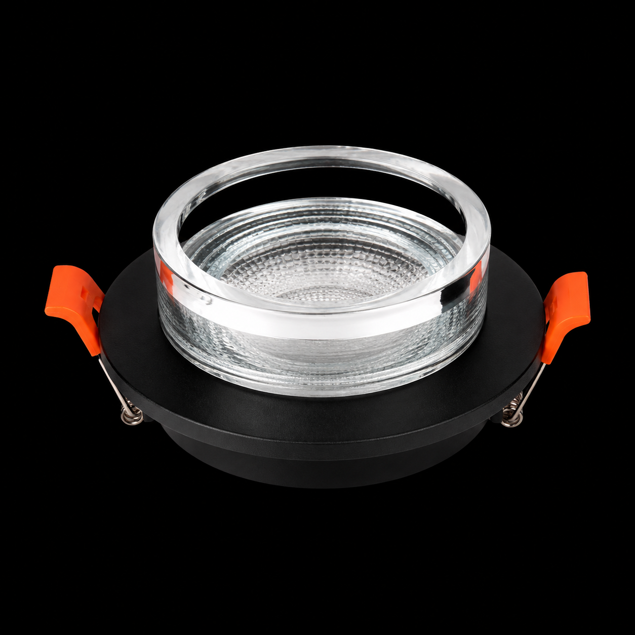 Spot noir chrome plafond moderne GU10
