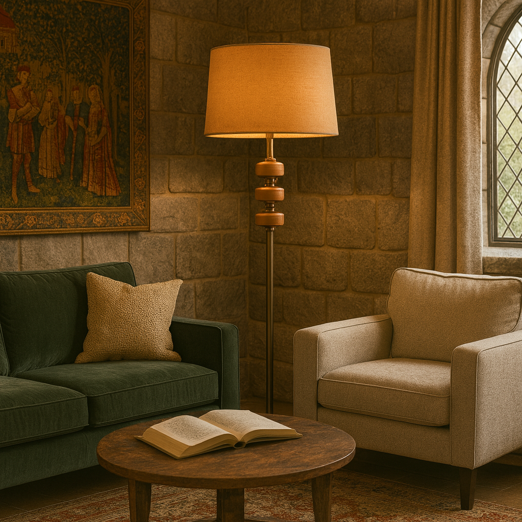 Lampadaire Soft à chapeau au design contemporain