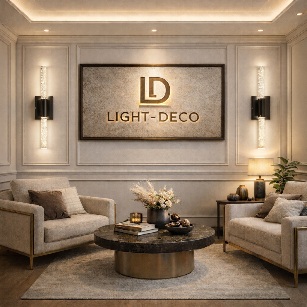 Applique murale en verre craquelé et motif en noire