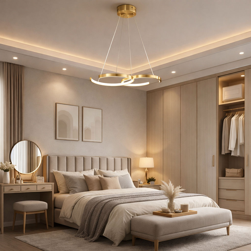 Suspension Channel laiton acrylique moderne