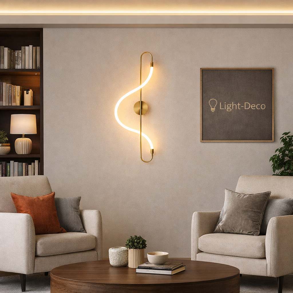 Applique murale Indila en laiton