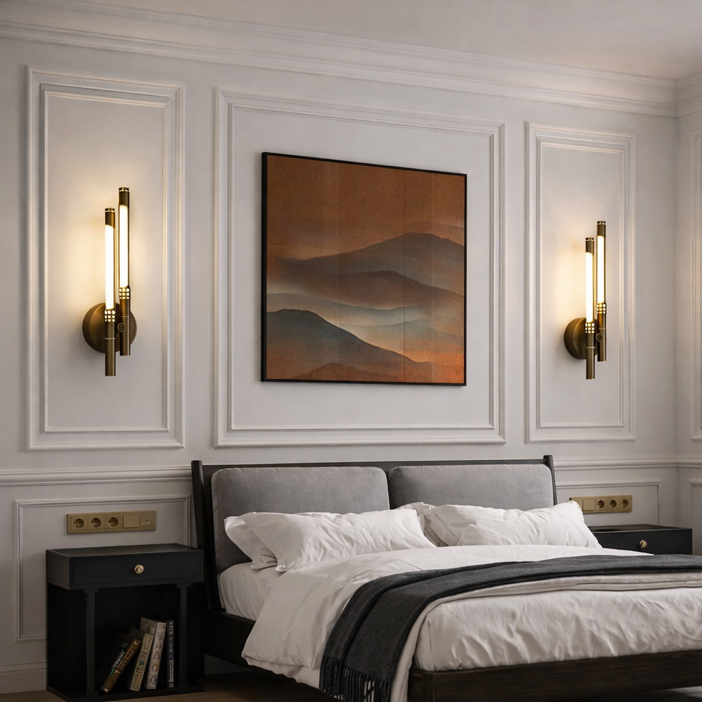 Applique murale Twin's noire minimaliste