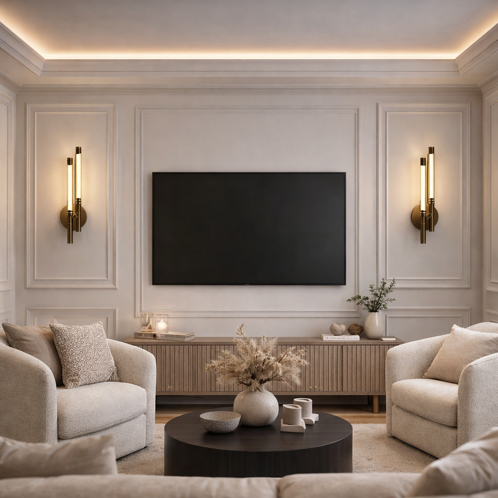 Applique murale Twin's noire minimaliste