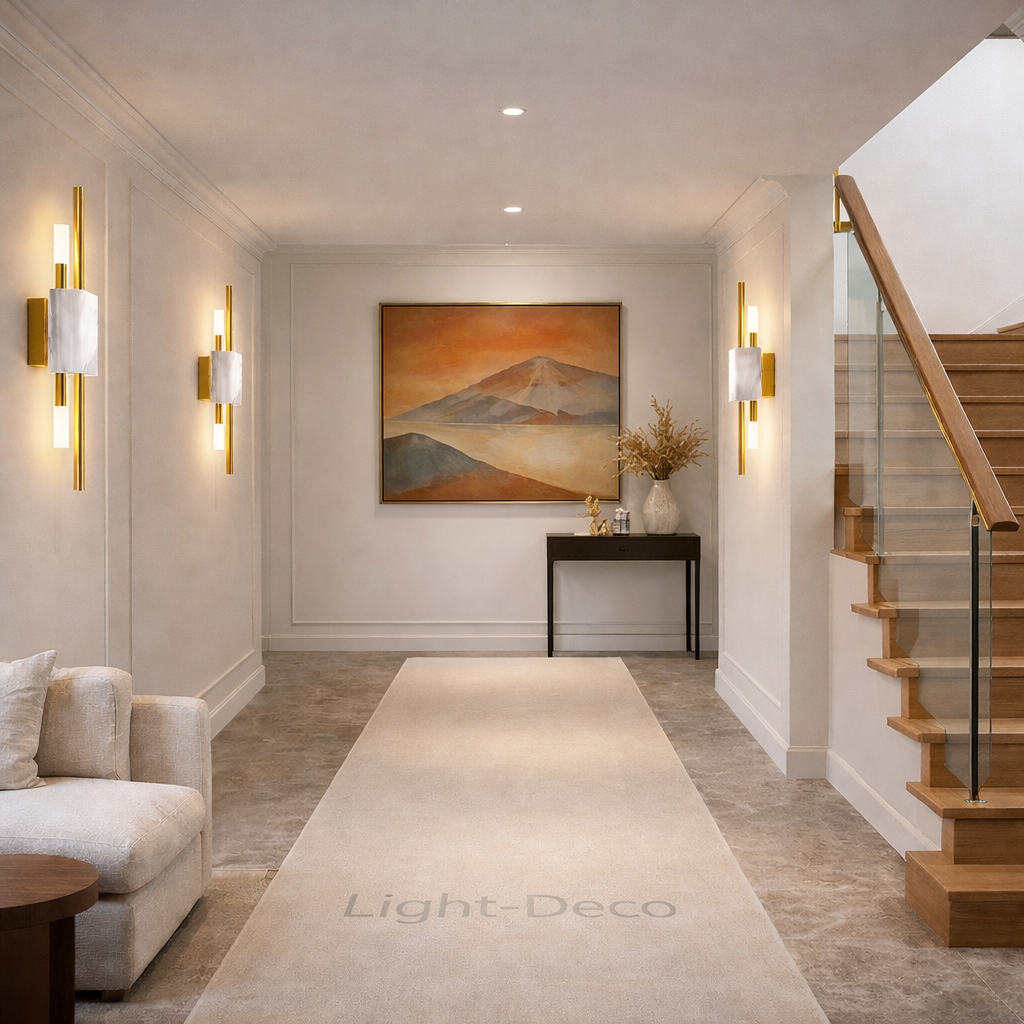 Applique murale en marbre naturel blanc