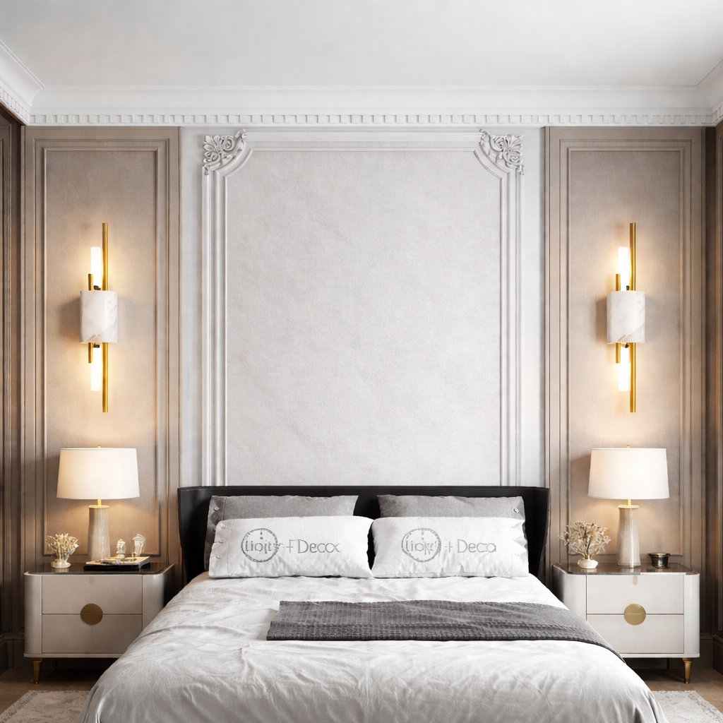 Applique murale en marbre naturel blanc