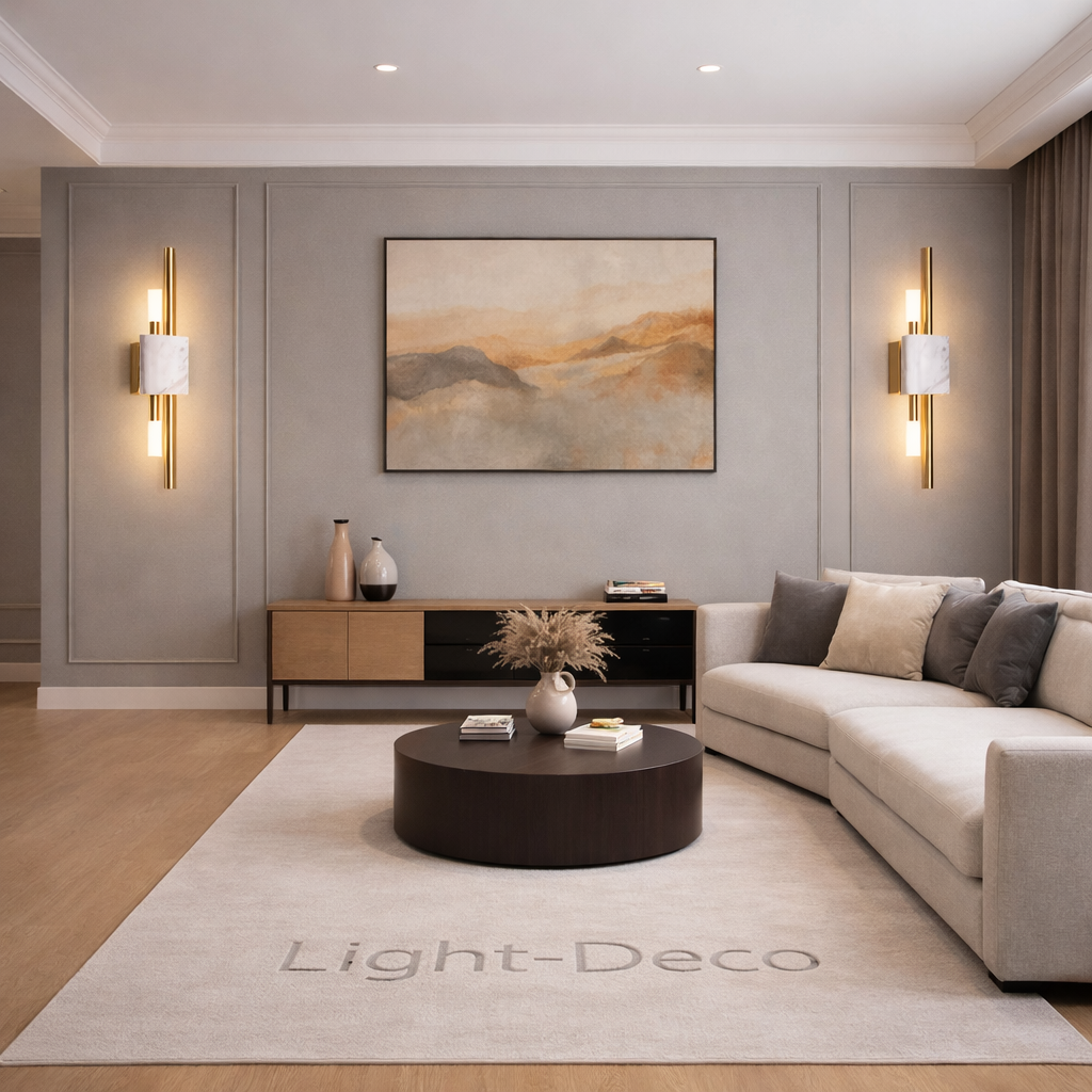 Applique murale en marbre naturel blanc