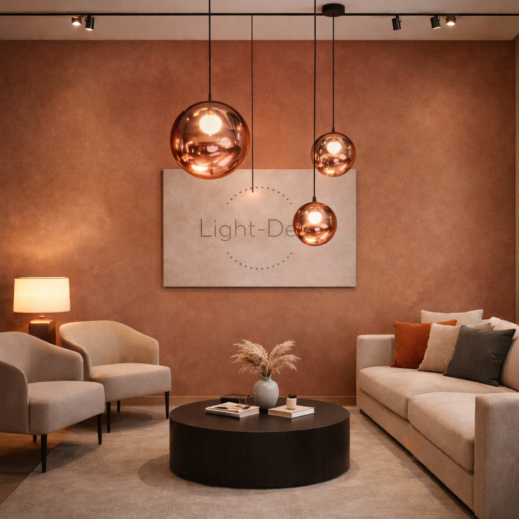 Suspension Rose gold à effet miroir