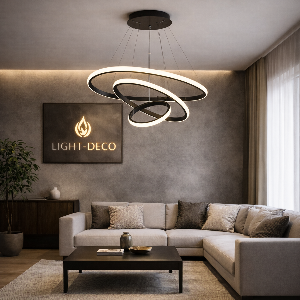 Suspension de chambre ou séjour dorée ou noire