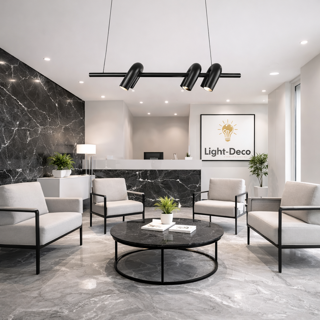 Lustre Cirkus salle à manger au design moderne architectural tubulaire