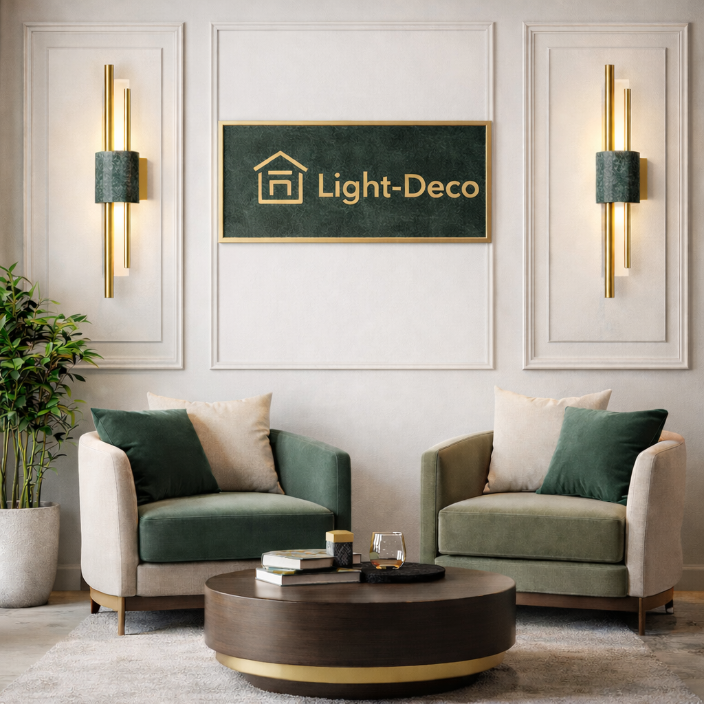 Applique murale en marbre naturel vert bouteille