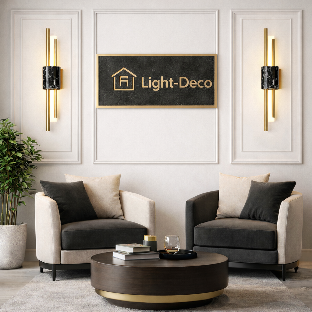 Applique murale en marbre naturel noire