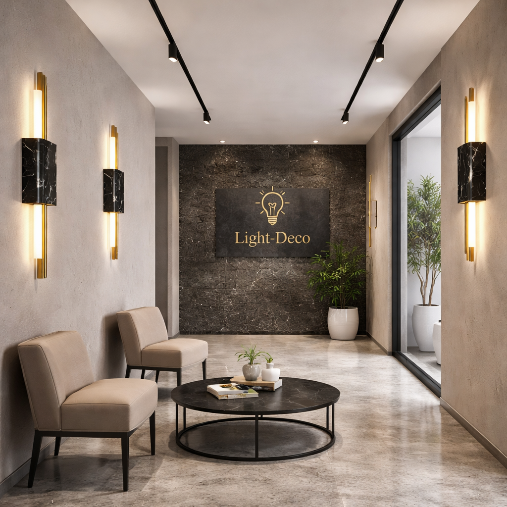 Applique murale en marbre naturel noire