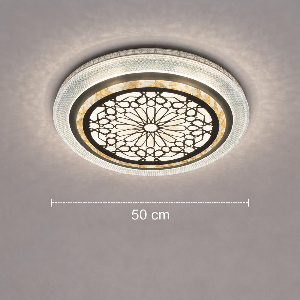 Plafonnier au style artisanal à éclairage moderne