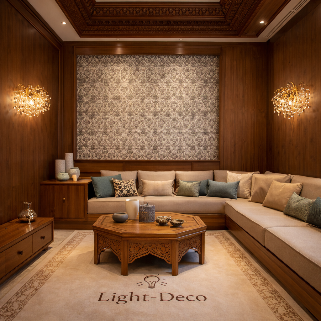 Applique murale en verre cristallin champagne