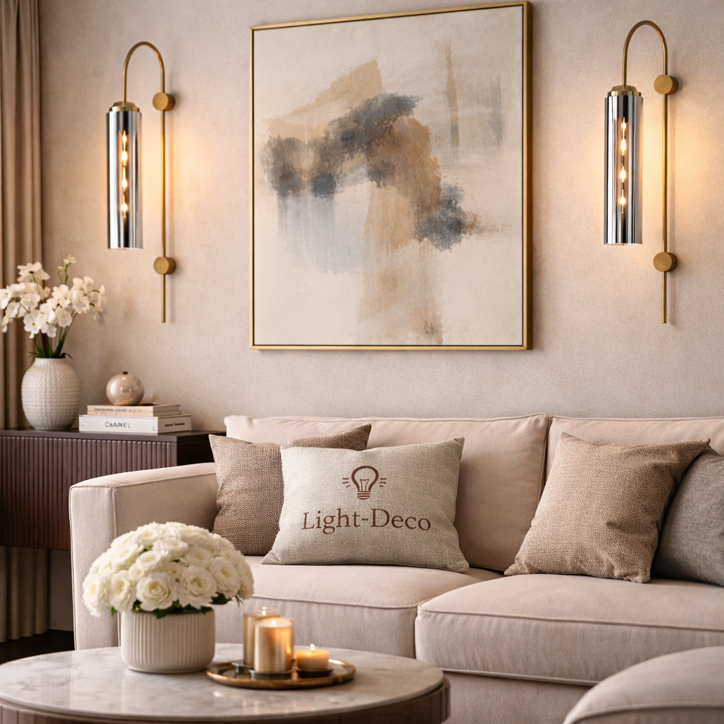 Applique murale Champ en verre fumé