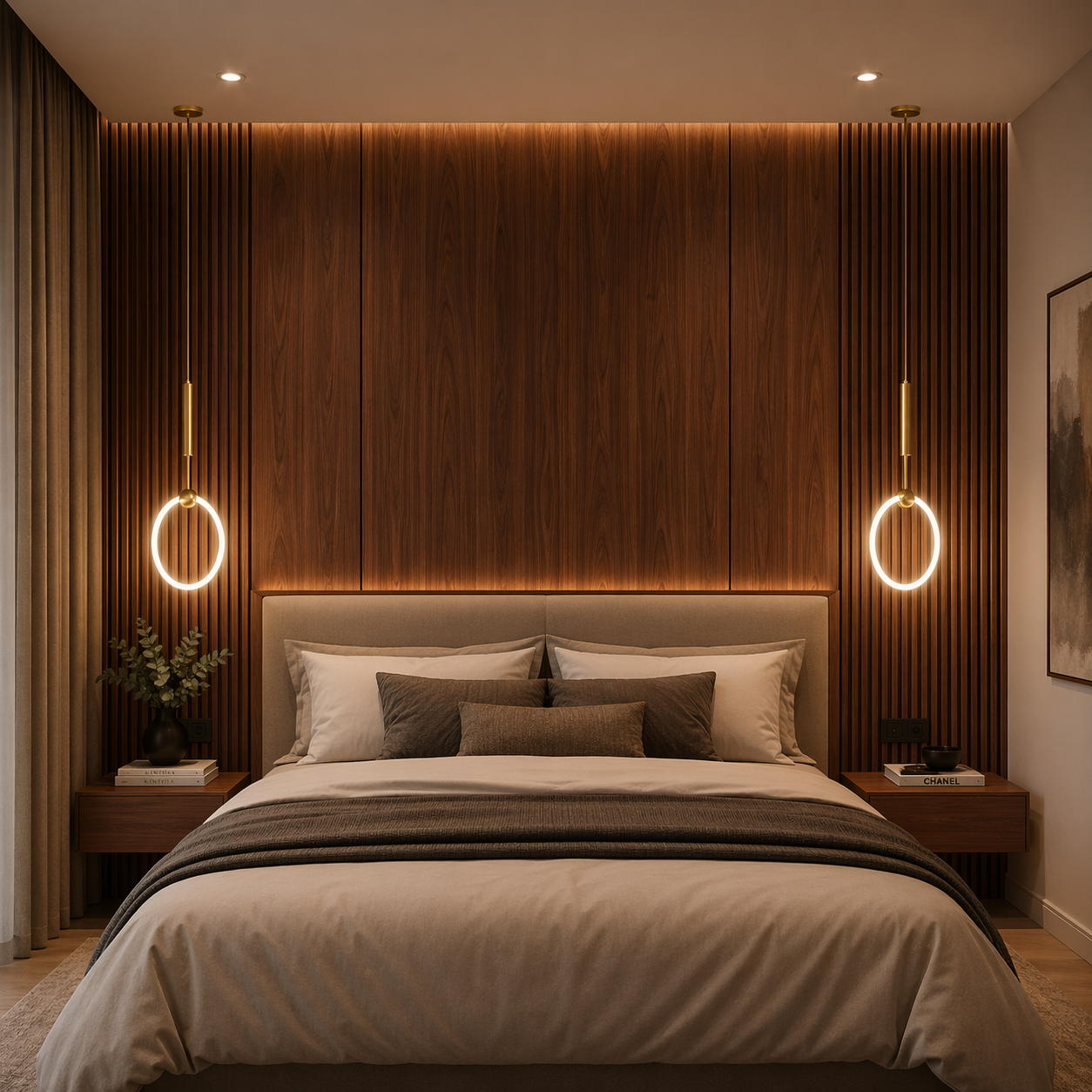 Suspension Cercle pour tête de lit au design moderne